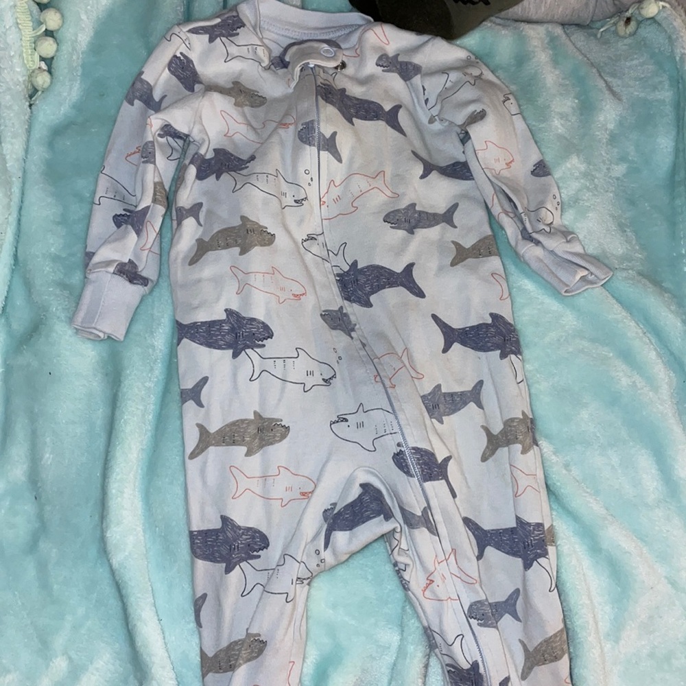Baby Boy Carter’s Shark Pajamas 3-6 Months